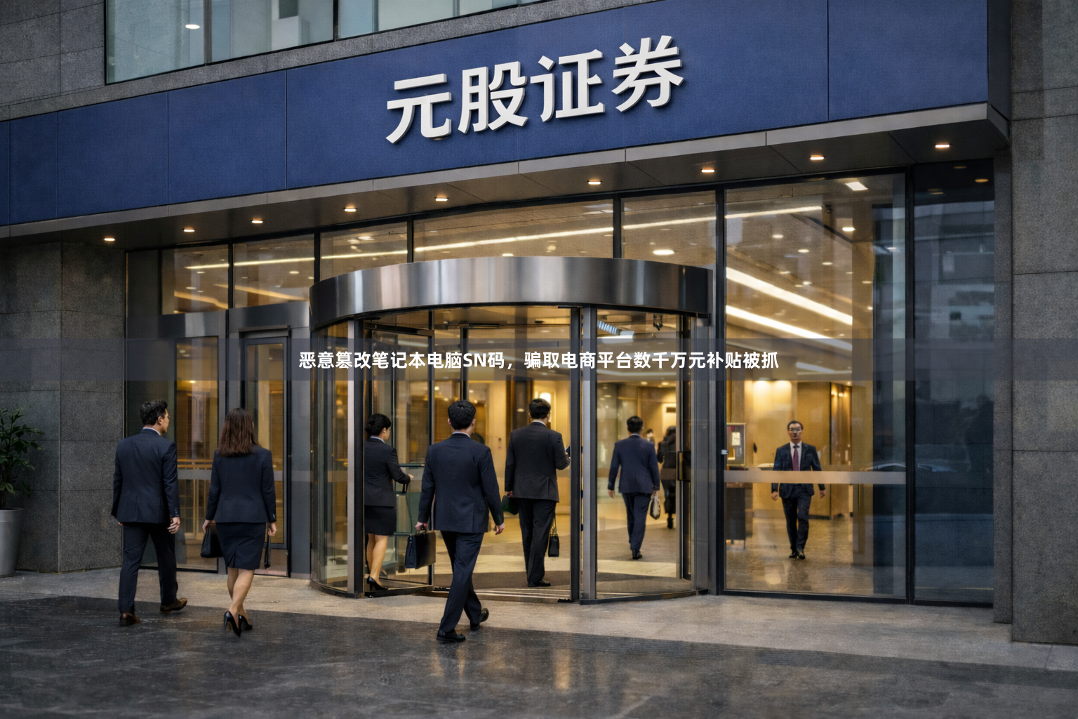 恶意篡改笔记本电脑SN码，骗取电商平台数千万元补贴被抓